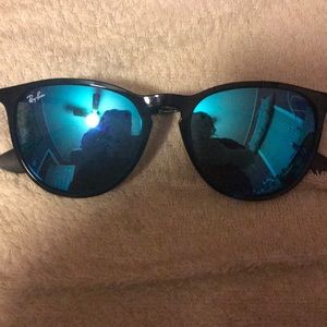 Ray Ban Blue Mirror Erika Sunglasses